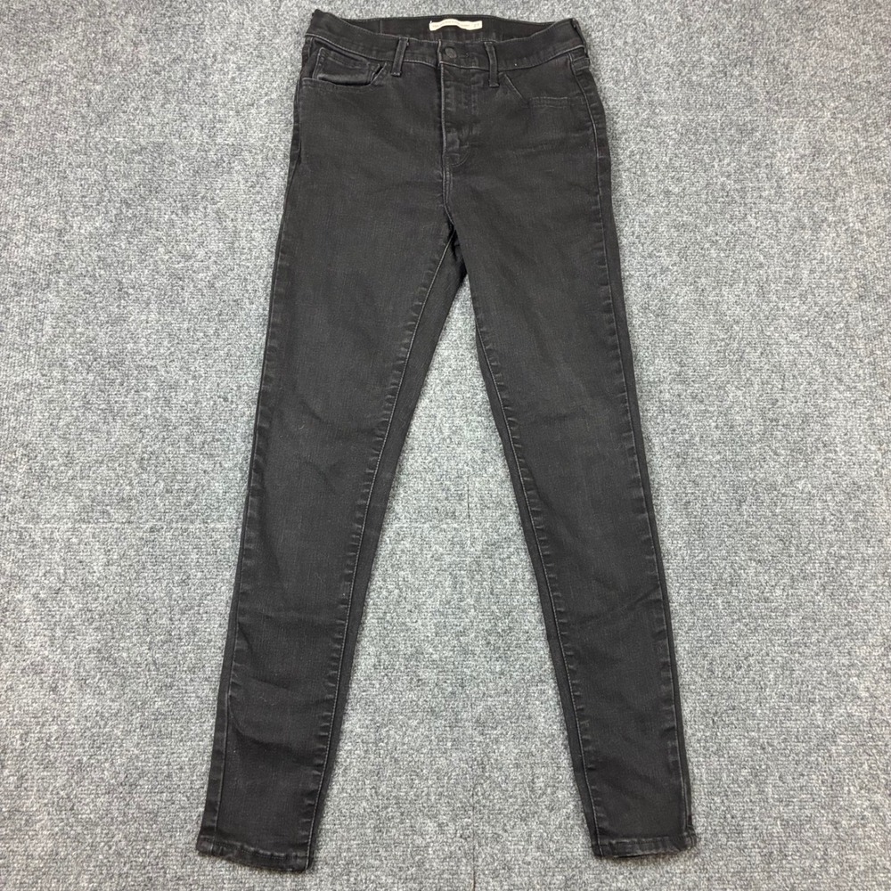 Levis 720 High Rise Super Skinny Jeans Black Womens Size W27 L28